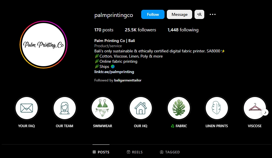 Palm Printing CoDigital Printing (cotton,viscose,linen,poly & more )